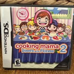 Nintendo DS Game Cooking Mama 2: Dinner with Friends (2007) with Case & Manual
